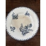 Ancienne assiette plate sarreguemines stella