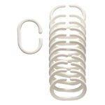 Anneaux blanc pour rideau de douche - adajio Anneaux blanc pour rideau de douche - adajio