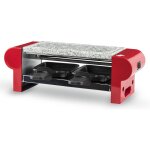 Appareil a raclette pour 2 personnes 350w noir rouge gris