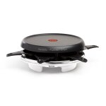 Appareil  raclette 3 - en - 1, plancha, crpier, 6 coupelles, revtement antiadhsif, tefal