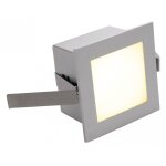 Applique murale - carr�e - a led - 1 watts - 3000k - slv frame basic - gris argent
