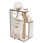 Arbre a chat vesper v - box large blanc