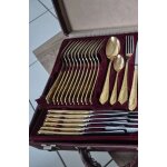 Vend argenterie service de couvert plaqu� or 23 / 24 karat en tr�s bon etat