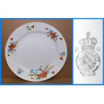 - assiette ancienne demi porcelaine de lunville dcors fleurs