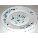 Assiette arcopal plates opaline myosotis veronica 23 cm blanc et bleu vaisselle luminarc incassable resistante ...