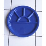 Assiette bourguignonne bleue