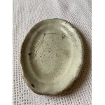 Assiette cramique, cul noir