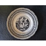 Assiette de collection  le langage des fleurs  n4 hb & cie