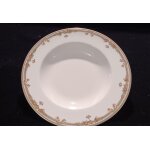 Assiettes creuse, diam�tre de 22cm en porcelaine de limoges bernardaud, d�cor or exclusif.