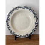 Assiette creuse ancienne terre de fer salins parmentier