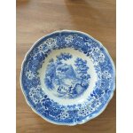 Assiette creuse villeroy et boch burgenland diamètre 24, 8 cm décors bleus Assiette creuse villeroy et boch burgenland diamètre 24, 8 cm décors bleus