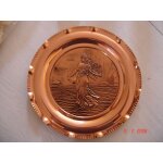Assiette cuivre a accrocher