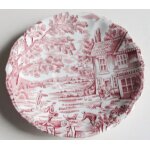 Assiette d�cor chasse en c�ramique de lun�ville style anglais - avec inscription english style - luneville ...