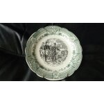 Assiette dcorative parlante de sarreguemine napolon :  gnral, demain vous coucherez dans toulon ! ...