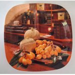 Assiette dcore a 3 compartiments en plastique rigide