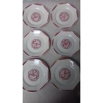 Assiettes demi creuses fructidor en demi porcelaine luneville mod�le fructidor
