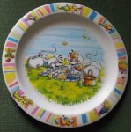 Assiette diddl en mlamine