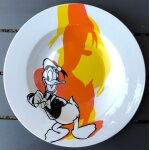 Assiette donald, walt disney, dessin animé, figurine Assiette donald, walt disney, dessin animé, figurine