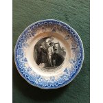 Assiette en faience du 19�me si�cle - creil et montereau