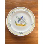 Assiette en fa�ence jardin d'et� hb henriot quimper