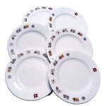 Assiettes a fromage en porcelaine de limoges deshouil�res