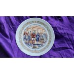 Assiette marquis de lafayette motif 31 juillet 1777 rencontre avec le g�n�ral washington porcelaine de ...