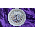 Assiette marquis de lafayette octobre 1781 capitulation de cornwallis porcelaine de limoges fait a la ...