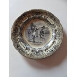 Assiette parlante gien geoffroy de boulen - vintage