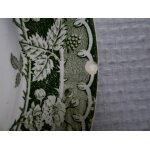 Assiette plate ancienne en faence de saint - amand, dcor  murier