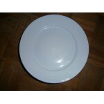 Assiettes plates blanches lot de 6