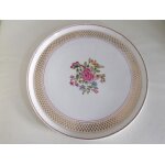 Assiette plate dcorative florale en porcelaine de limoges france avec motif fleurs - raynaud limoges ...