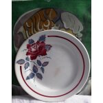 Assiette plate en faence digoin sarreguemines modle sobral diamtre 20, 5cm. (une petite ebrchure ...