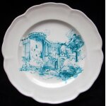 Assiette plate hexagonale fa�ence r�volution bicentenaire 1789 / 1989