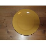 Assiette plate jaune 28cm