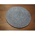 Assiette plate noir mouchet 25 cm
