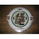 Assiette porcelaine décoration egyptienne Assiette porcelaine décoration egyptienne