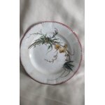 Assiette sarreguemines `papillon