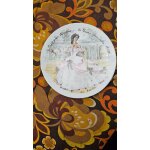 Assiette scarlett (porcelaine de limoges numrote)