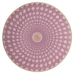 Assiette signum, porcelaine, petite, rose