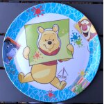 Assiette winnie l'ourson, tigrou et bourriquet trudeau, walt disney, dessin animé, figurine Assiette winnie l'ourson, tigrou et bourriquet trudeau, walt disney, dessin animé, figurine