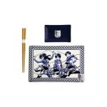 Attack on titan plaque sushi et baguettes ensemble en c�ramique