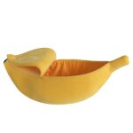 Banane chat lit maison chiot coussin chenil portable chaud panier pour animaux de compagnie fournitures ...