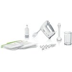 Batteur  main bosch mfq364v0 - 450 w - 5 puissances - blanc