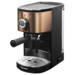 Bestron copper collection aes1000co - machine  caf avec mousseur  lait - 15 bar