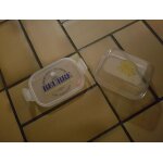 Beurrier en plastique transparent avec motif tte de vache jaune snips beurre frais et savoureux depuis ...