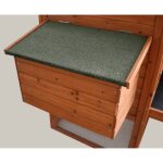 Bote a ¿ufs pour poulailler 62x38x41 cm bois marron @pet