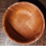 Bol en bois 15 cm de diamtre 4 cm de haut
