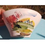 Bol porcelaine aquarelle