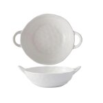 Bol a soupe en ceramique a double anse (blanc)
