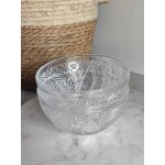 Bols en verre taill motifs feuillages